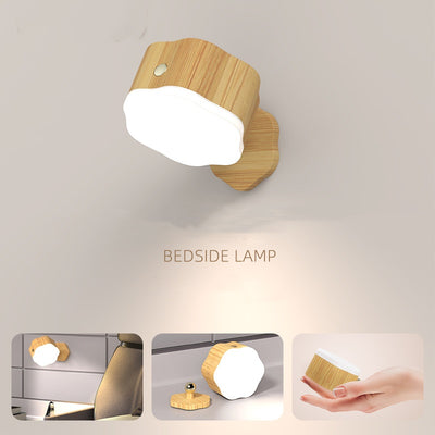 Lámpara de Pared Magnética Rotativa con Luz Nocturna