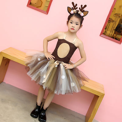 Disfraz Navideño de Cervatillo - Vestido Reno para Sesiones Fotográficas