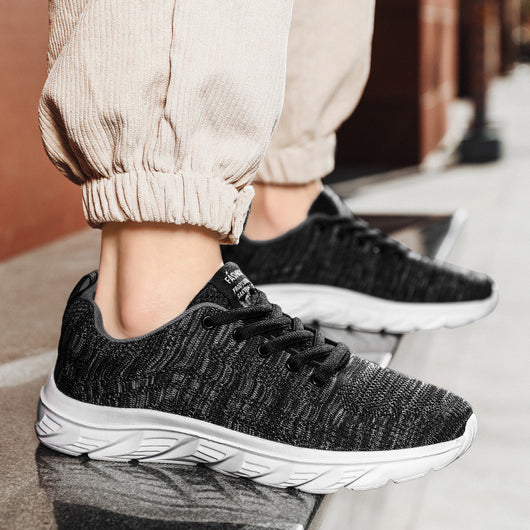 Zapatillas Deportivas Tejidas Transpirables para Hombre - Running y Ocio