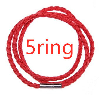 Pulsera de Cuero Trenzado Personalizada para Hombre con Nombre y Acero Inoxidable - Image 72