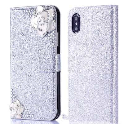 Funda iPhone con Cristales Camelia y Brillo Diamante - Image 8