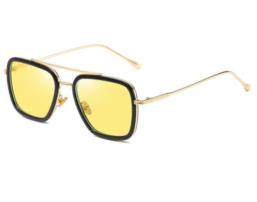 Gafas Retro Iron Man Espejo Plano Unisex - Marco Metálico Clásico - Image 4