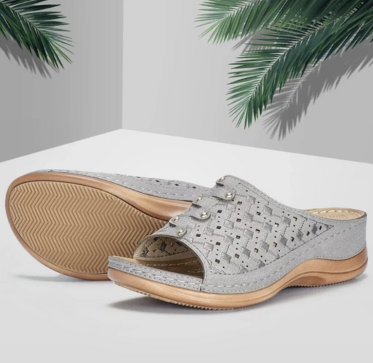 Sandalias Casuales Mujer con Suela Gruesa y Diseño Drapeado - Image 5