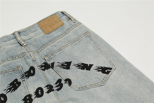 Jeans Hombre Lavado Claro Corte Recto Oversize - Image 8