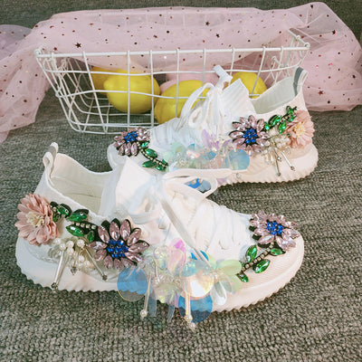 Zapatillas Deportivas Casual Mujer con Suela Gruesa y Tejido Elástico - Image 4