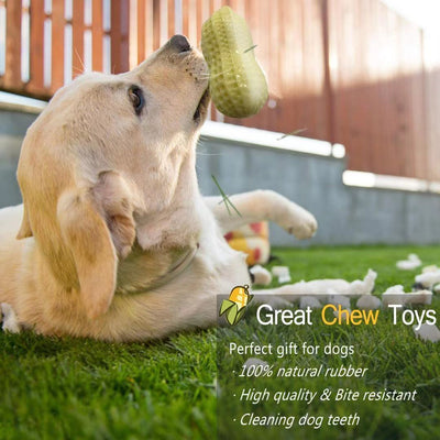 Juguete Masticable para Perros Pequeños y Medianos - Juguete Interactivo Resistente con Forma de Cacahuete - Image 6