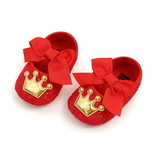 Zapatos Suave para Bebé Princesa con Corona - Suela Flexible - Image 11
