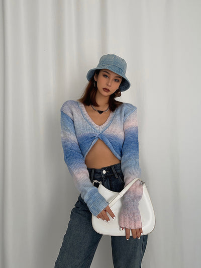 Suéter Oversize Cuello V Suave y Cómodo para Mujer - Image 9