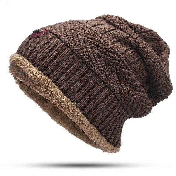 Conjunto de Gorro y Bufanda de Terciopelo Grueso para Hombre y Mujer