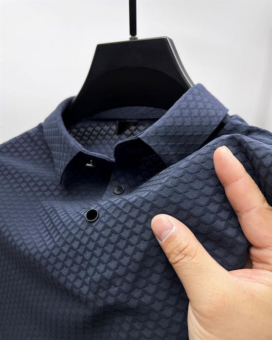 Polo Manga Corta Ice Silk Waffle para Hombre - Image 15