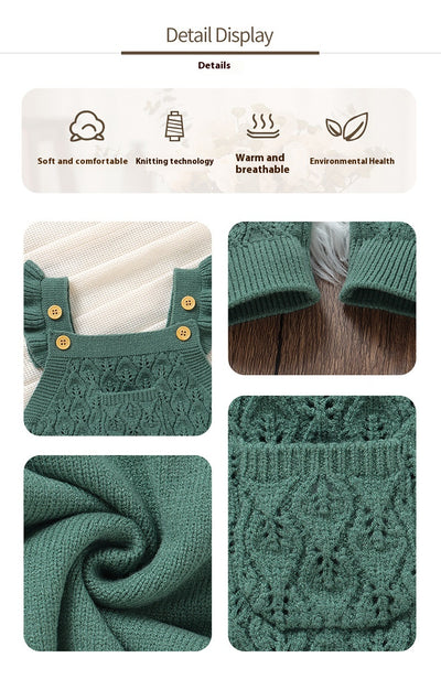 Pelele Elegante de Otoño-Invierno con Volantes para Bebé - Image 12