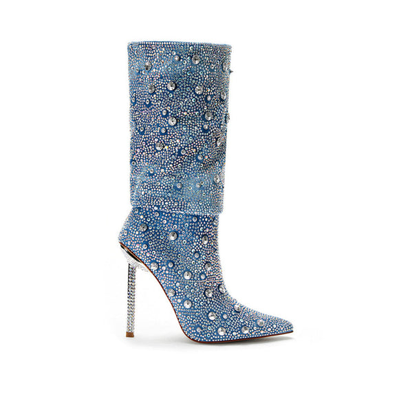 Botas de Tacón Puntiagudo Elegantes para Mujer