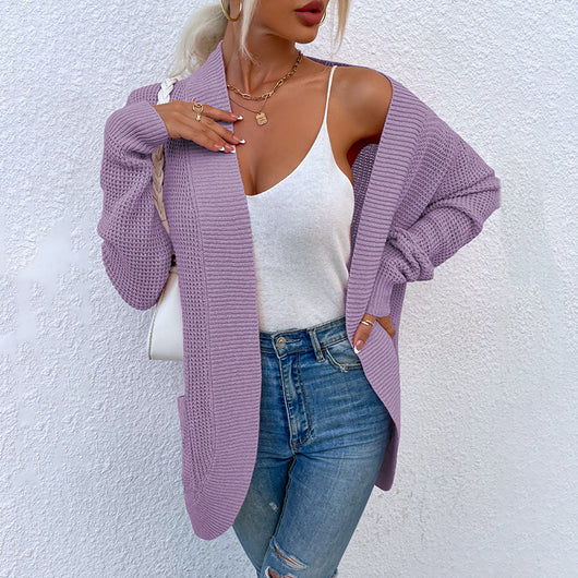 Suéter Tejido para Mujer con Bolsillos Curvos y Dobladillo Elegante - Image 26
