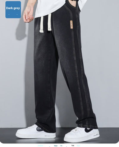 Pantalones Vaqueros Rectos Anchos para Hombre - Comodidad y Estilo Casual - Image 24