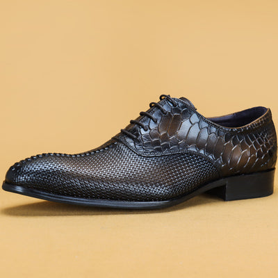 Zapatos Formales de Cuero Premium para Hombre - Diseño Puntiagudo Ejecutivo - Image 5