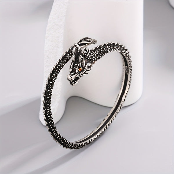 Pulsera de Serpiente Vintage Destrozada Ojos Rojos