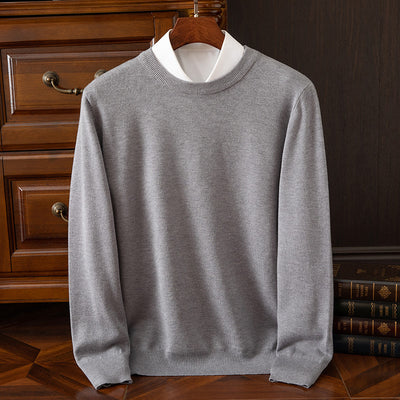 Suéter Holgado de Cuello Redondo para Hombre - Manga Larga Casual y Profesional - Image 12
