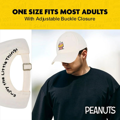 Gorra “Dad Hat” Snoopy de Concept One – Peanuts, 100% algodón, talla única, visera curva - Tekeno