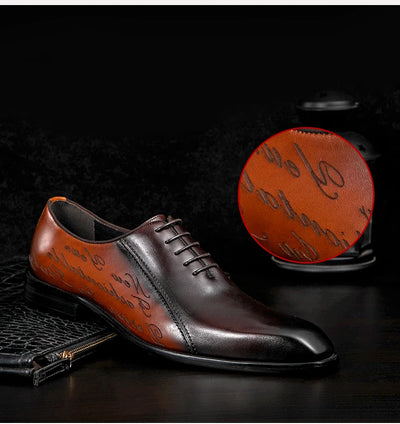 Zapatos Oxford de Cuero Genuino Talla Grande Hombre Punta Cuadrada Bicolor - Image 14