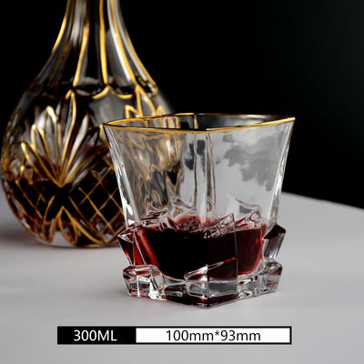 Juego de 2 Copas de Whiskey en Cristal Dorado - Image 4