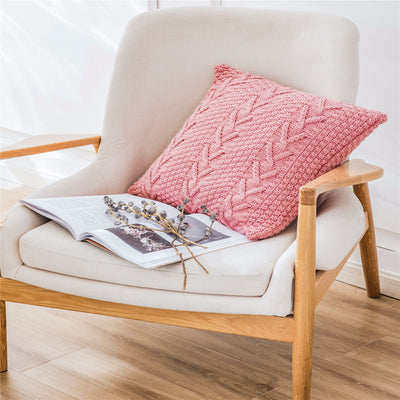 Funda de almohada gruesa tejida en lana - Image 26