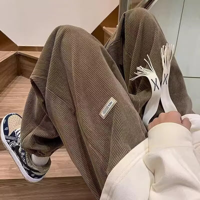 Pantalones Casuales Rectos Holgados con Refuerzo de Grosor para Hombre - Image 17