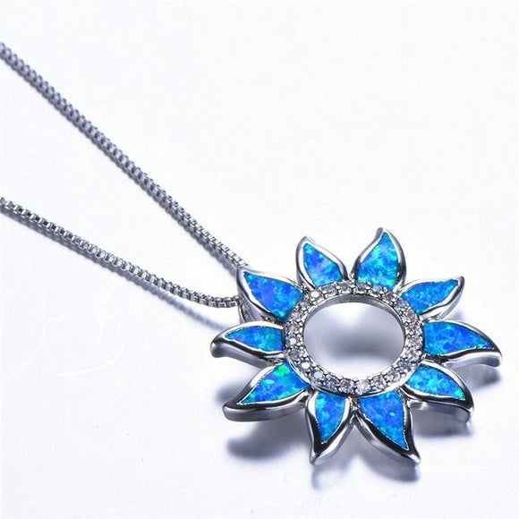 Colgante Girasol Azul