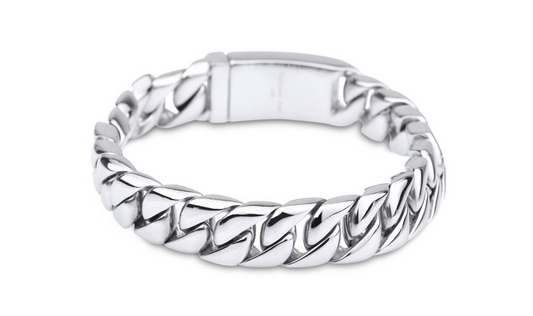 Pulsera de Acero Titanio para Hombre - Diseño Coreano Minimalista - Image 2