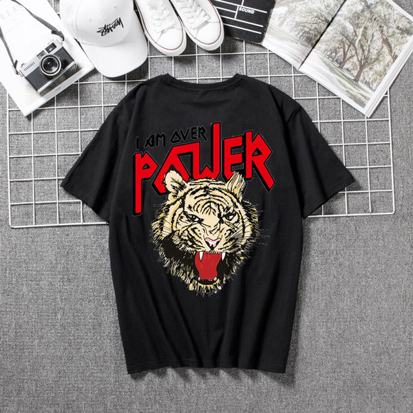 Playera Estampado Cabeza de Tigre Manga Corta - Image 15