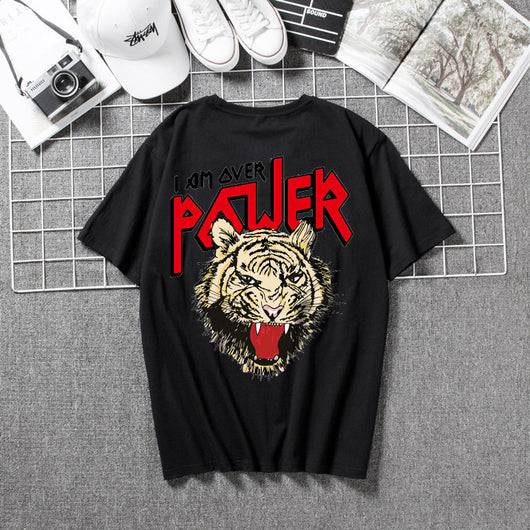 Playera Estampado Cabeza de Tigre Manga Corta - Image 15