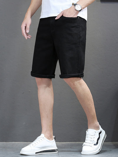 Pantalones Casuales de Tela Elástica con Cintura Ajustable para Hombre - Image 3