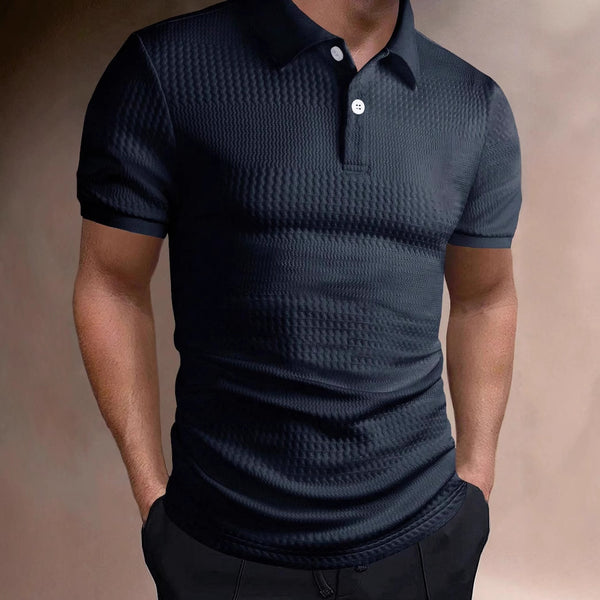 Polo Hombre Rayas Americanas - Corte Holgado Transpirable Profesional