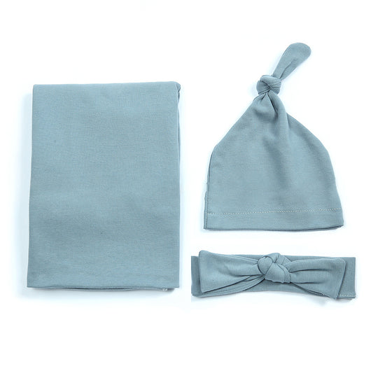 Conjunto de Gorro, Diadema y Manta de Algodón para Bebé - Image 6