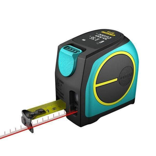 Medidor Láser 2 en 1 con Cinta Métrica Electrónica