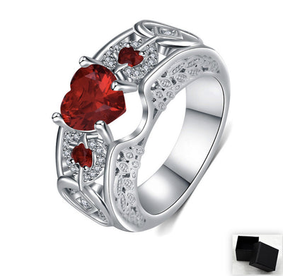 Anillo de Compromiso Corazón Ruby Princesa - Image 18