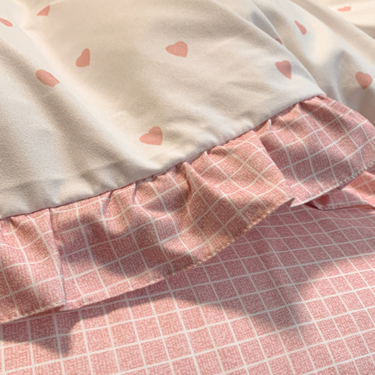 Juego de Cama Princesa de Tres Piezas con Motivo de Corazones para Niñas - Image 21