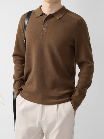Suéter de Punto Casual en Lana de Cordero - Diseño Liso y Moderno - Image 6