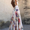 Vestido Floral Minimalista sin Mangas