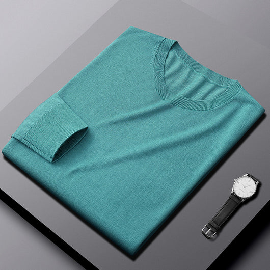 Cardigan Ultradelgado Hombre - Suéter Básico Cuello Redondo - Image 17