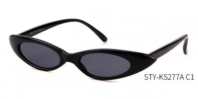 Clear frame cat eye sunglasses with bright yellow lenses, suitable for fashion wear and sun protection. - Image 38