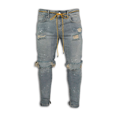 Jeans de Pintor para Hombre con Diseño Artístico - Image 7