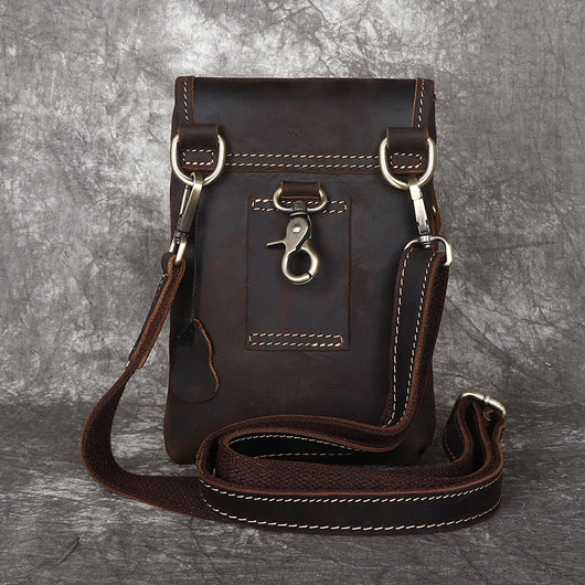 Bolso Bandolera de Cuero para Hombre - Image 8