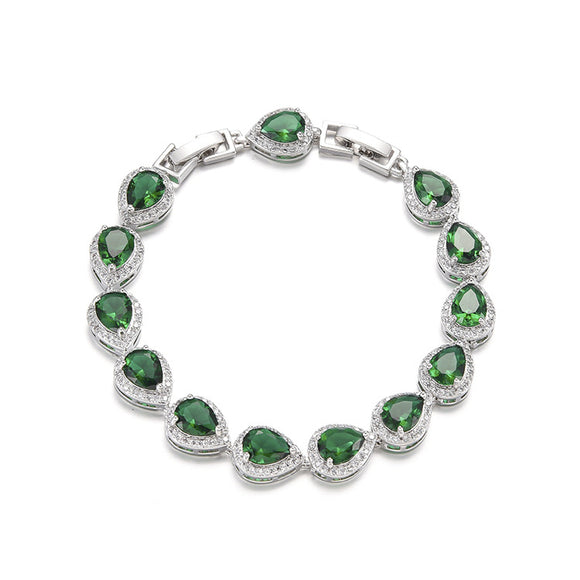Conjunto de Joyería Gota de Agua - Collar, Aretes, Anillo y Pulsera