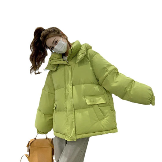 Chaqueta Corta de Plumón Blanco para Mujer - Abrigo Elegante de Invierno - Image 5