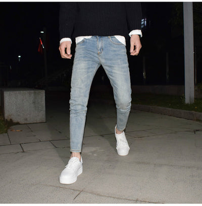 Jeans Vintage Azul Claro Desgastado con Stretch - Image 8