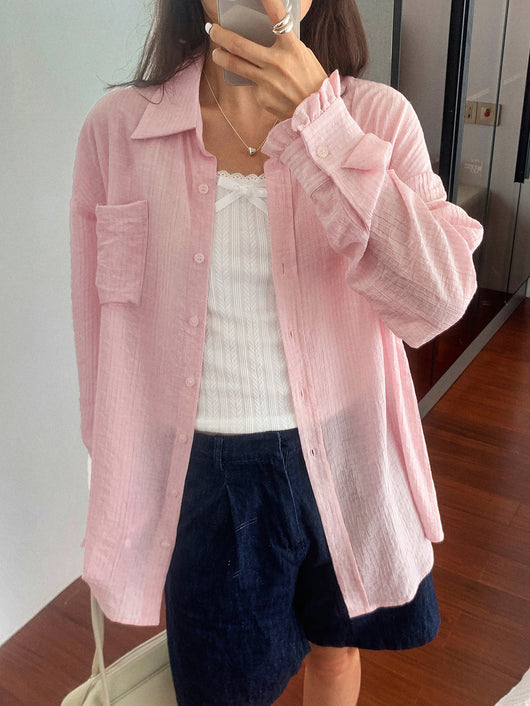 Blusa Casual de Manga Larga con Botones - Mujer - Image 13