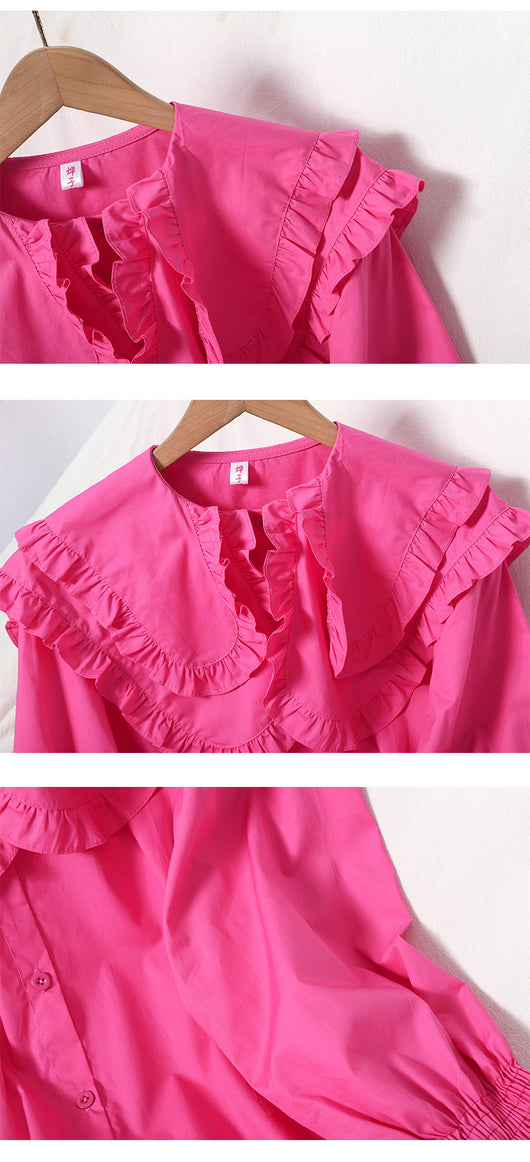 Blusa Elegante de Doble Textura con Cuello Solapa - Image 15