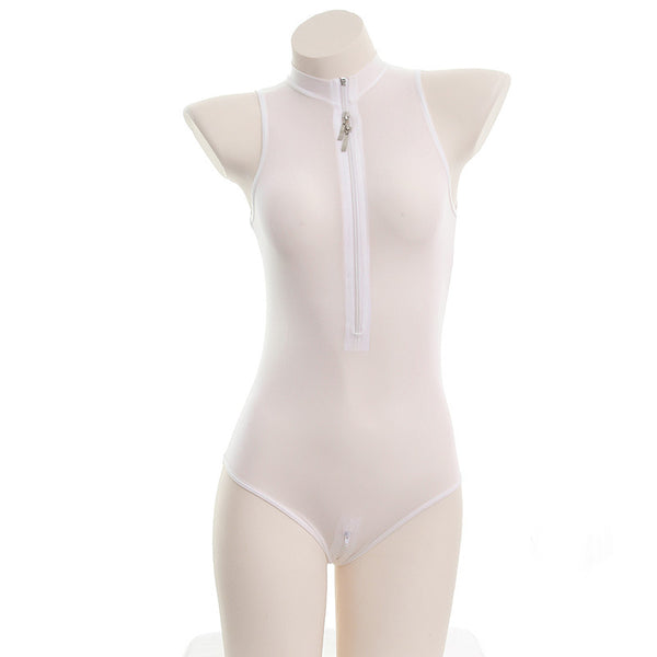 Traje de Baño Entero Deportivo con Cierre Frontal