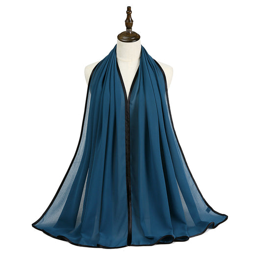 Pañoleta de Gasa con Perlas y Flecos Elegante - Image 24
