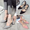 Zapatos de Tacón Alto en Gamuza con Punta Afilada, Hebilla y Cordones